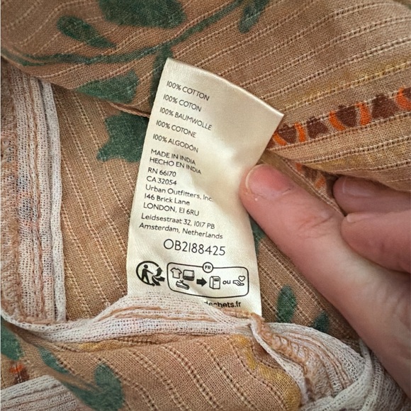 Free People Santorini Floral Print Tunic  size Medium - Picture 4 of 5